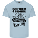 Brother & Brother Friends for Life Funny Kids T-Shirt Childrens Light Blue