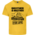 Brother & Brother Friends for Life Funny Kids T-Shirt Childrens Yellow