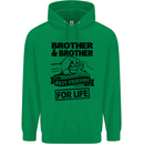 Brother & Brother Friends for Life Funny Mens 80% Cotton Hoodie Irish Green