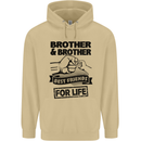 Brother & Brother Friends for Life Funny Mens 80% Cotton Hoodie Sand