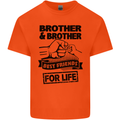 Brother & Brother Friends for Life Funny Mens Cotton T-Shirt Tee Top Orange