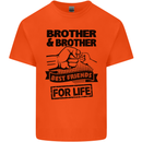 Brother & Brother Friends for Life Funny Mens Cotton T-Shirt Tee Top Orange