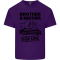 Brother & Brother Friends for Life Funny Mens Cotton T-Shirt Tee Top Purple
