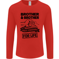 Brother & Brother Friends for Life Funny Mens Long Sleeve T-Shirt Red