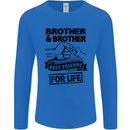 Brother & Brother Friends for Life Funny Mens Long Sleeve T-Shirt Royal Blue