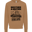 Brother & Brother Friends for Life Funny Mens Sweatshirt Jumper Caramel Latte