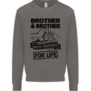 Brother & Brother Friends for Life Funny Mens Sweatshirt Jumper Charcoal