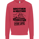 Brother & Brother Friends for Life Funny Mens Sweatshirt Jumper Heliconia