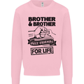Brother & Brother Friends for Life Funny Mens Sweatshirt Jumper Light Pink