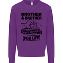 Brother & Brother Friends for Life Funny Mens Sweatshirt Jumper Purple