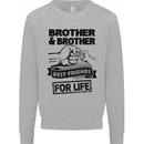 Brother & Brother Friends for Life Funny Mens Sweatshirt Jumper Sports Grey