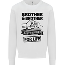 Brother & Brother Friends for Life Funny Mens Sweatshirt Jumper White