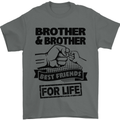 Brother & Brother Friends for Life Funny Mens T-Shirt Cotton Gildan Charcoal