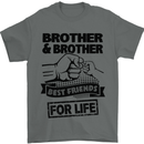 Brother & Brother Friends for Life Funny Mens T-Shirt Cotton Gildan Charcoal