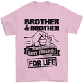 Brother & Brother Friends for Life Funny Mens T-Shirt Cotton Gildan Light Pink