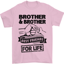 Brother & Brother Friends for Life Funny Mens T-Shirt Cotton Gildan Light Pink