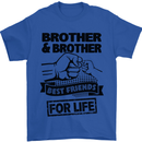 Brother & Brother Friends for Life Funny Mens T-Shirt Cotton Gildan Royal Blue