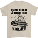 Brother & Brother Friends for Life Funny Mens T-Shirt Cotton Gildan Sand