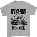 Brother & Brother Friends for Life Funny Mens T-Shirt Cotton Gildan Sports Grey