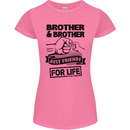 Brother & Brother Friends for Life Funny Womens Petite Cut T-Shirt Azalea