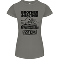 Brother & Brother Friends for Life Funny Womens Petite Cut T-Shirt Charcoal