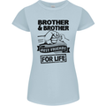 Brother & Brother Friends for Life Funny Womens Petite Cut T-Shirt Light Blue