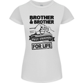 Brother & Brother Friends for Life Funny Womens Petite Cut T-Shirt White
