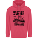 Brother & Sister Best Friends Siblings Childrens Kids Hoodie Heliconia