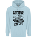 Brother & Sister Best Friends Siblings Childrens Kids Hoodie Light Blue