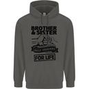 Brother & Sister Best Friends Siblings Childrens Kids Hoodie Storm Grey