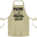 Brother & Sister Best Friends Siblings Cotton Apron 100% Organic Khaki