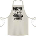 Brother & Sister Best Friends Siblings Cotton Apron 100% Organic Natural