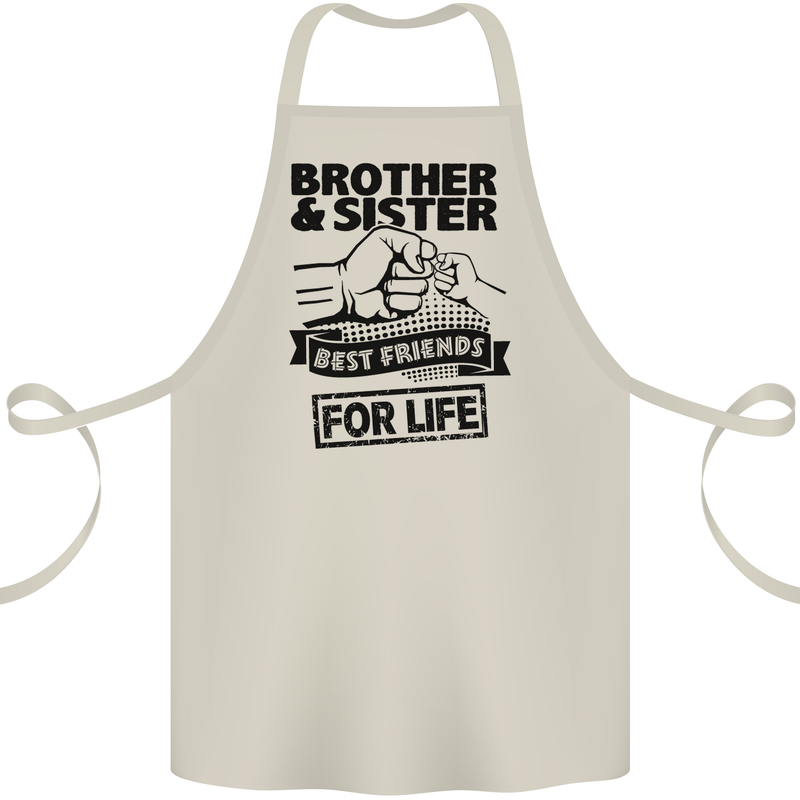 Brother & Sister Best Friends Siblings Cotton Apron 100% Organic Natural