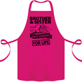 Brother & Sister Best Friends Siblings Cotton Apron 100% Organic Pink