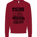 Brother & Sister Best Friends Siblings Kids Sweatshirt Jumper Red