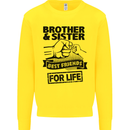 Brother & Sister Best Friends Siblings Kids Sweatshirt Jumper Yellow