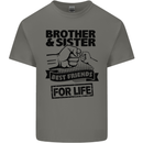 Brother & Sister Best Friends Siblings Mens Cotton T-Shirt Tee Top Charcoal