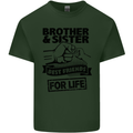 Brother & Sister Best Friends Siblings Mens Cotton T-Shirt Tee Top Forest Green