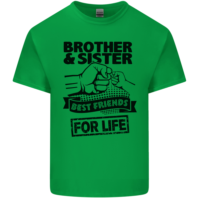 Brother & Sister Best Friends Siblings Mens Cotton T-Shirt Tee Top Irish Green
