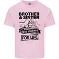 Brother & Sister Best Friends Siblings Mens Cotton T-Shirt Tee Top Light Pink