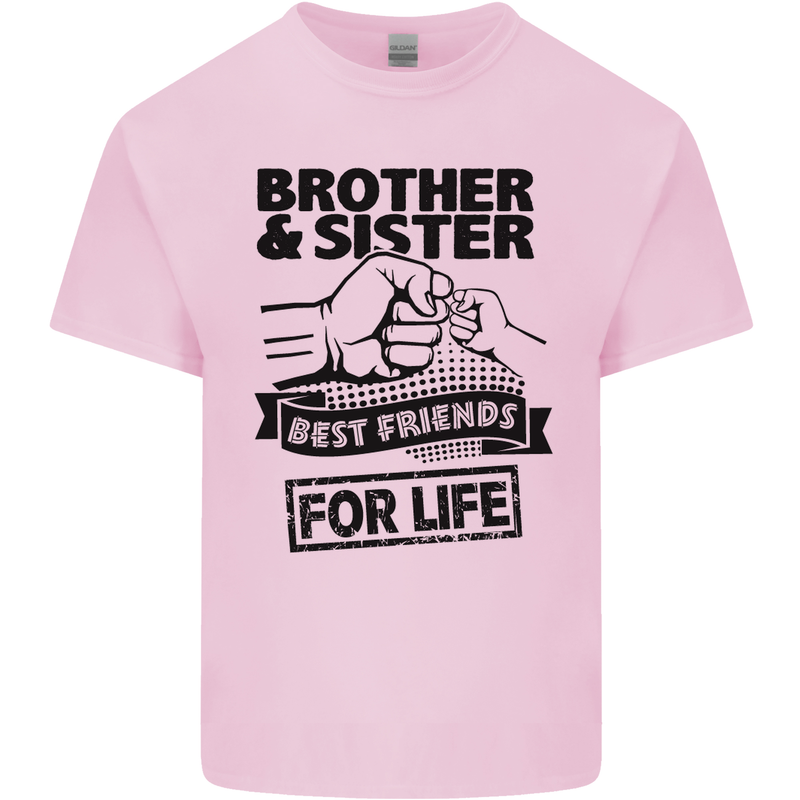 Brother & Sister Best Friends Siblings Mens Cotton T-Shirt Tee Top Light Pink
