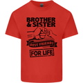 Brother & Sister Best Friends Siblings Mens Cotton T-Shirt Tee Top Red