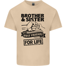 Brother & Sister Best Friends Siblings Mens Cotton T-Shirt Tee Top Sand