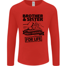 Brother & Sister Best Friends Siblings Mens Long Sleeve T-Shirt Red