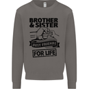 Brother & Sister Best Friends Siblings Mens Sweatshirt Jumper Charcoal