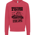 Brother & Sister Best Friends Siblings Mens Sweatshirt Jumper Heliconia