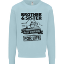 Brother & Sister Best Friends Siblings Mens Sweatshirt Jumper Light Blue