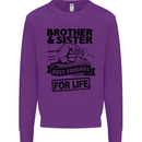 Brother & Sister Best Friends Siblings Mens Sweatshirt Jumper Purple