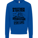 Brother & Sister Best Friends Siblings Mens Sweatshirt Jumper Royal Blue