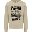 Brother & Sister Best Friends Siblings Mens Sweatshirt Jumper Sand